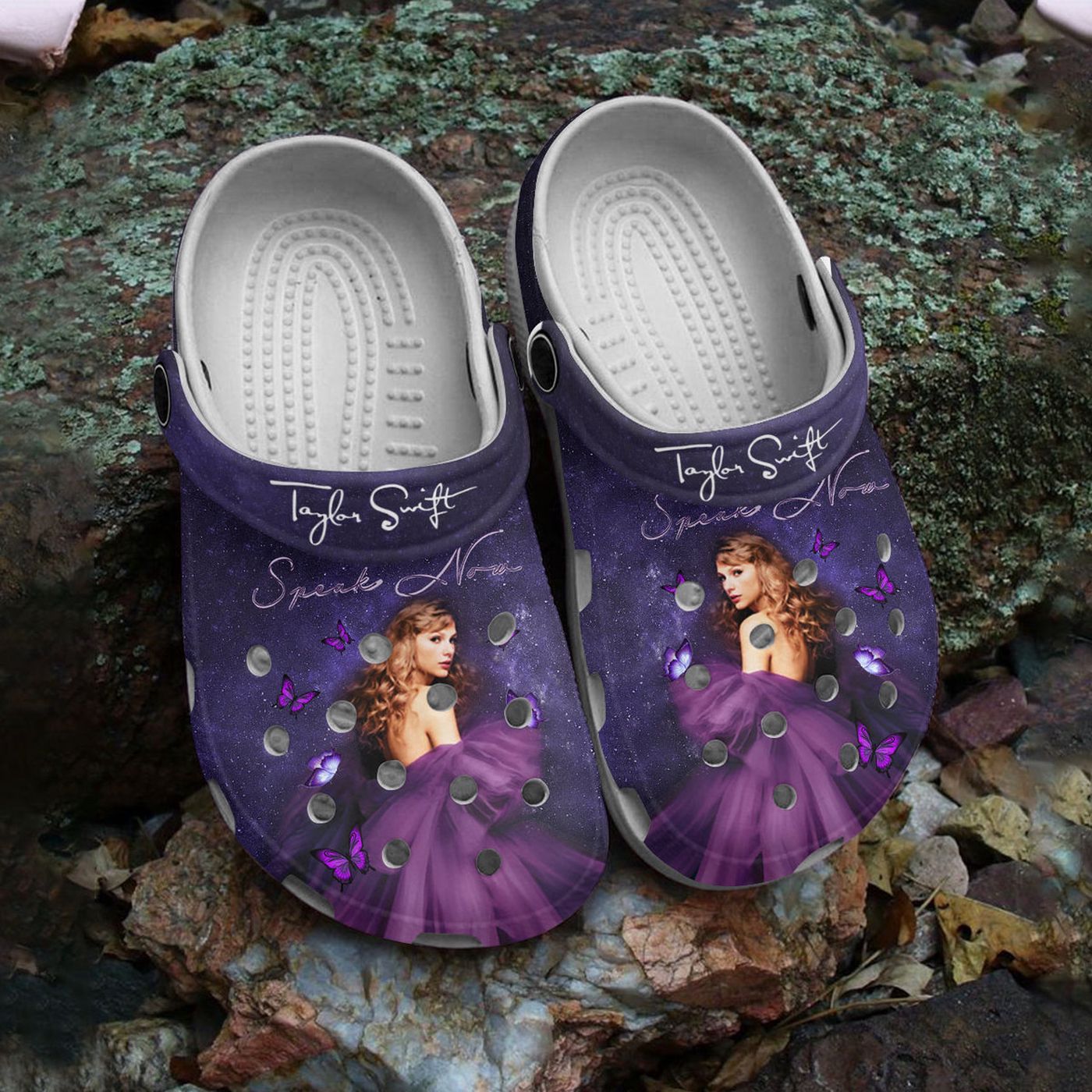 Taylor Swift Speak Now Purple Clogs – Comfy & Stylish Footwear for Swifties