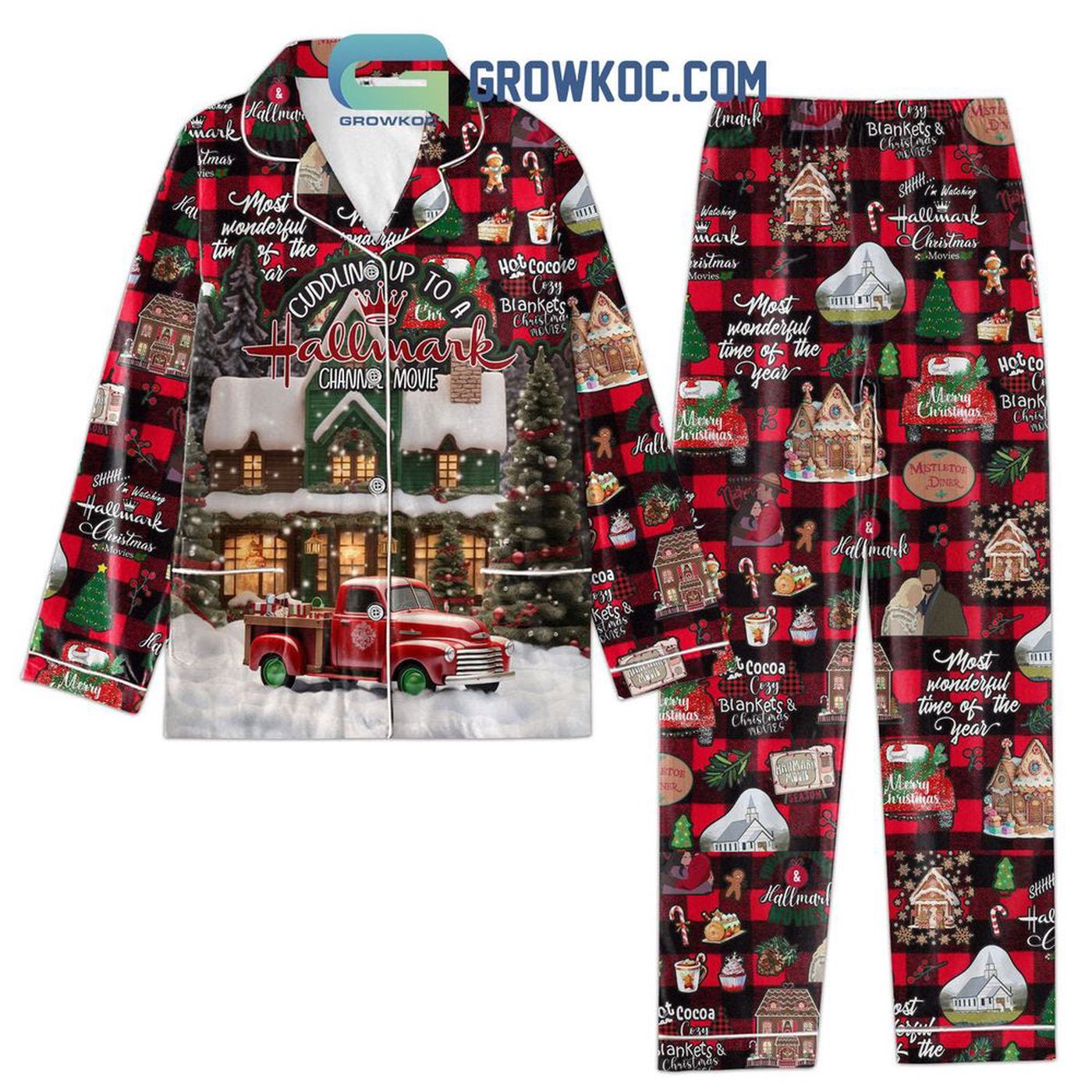 Cuddle Up in Festive Family Christmas Pajamas Set – Hallmark Channel Movie Inspired!