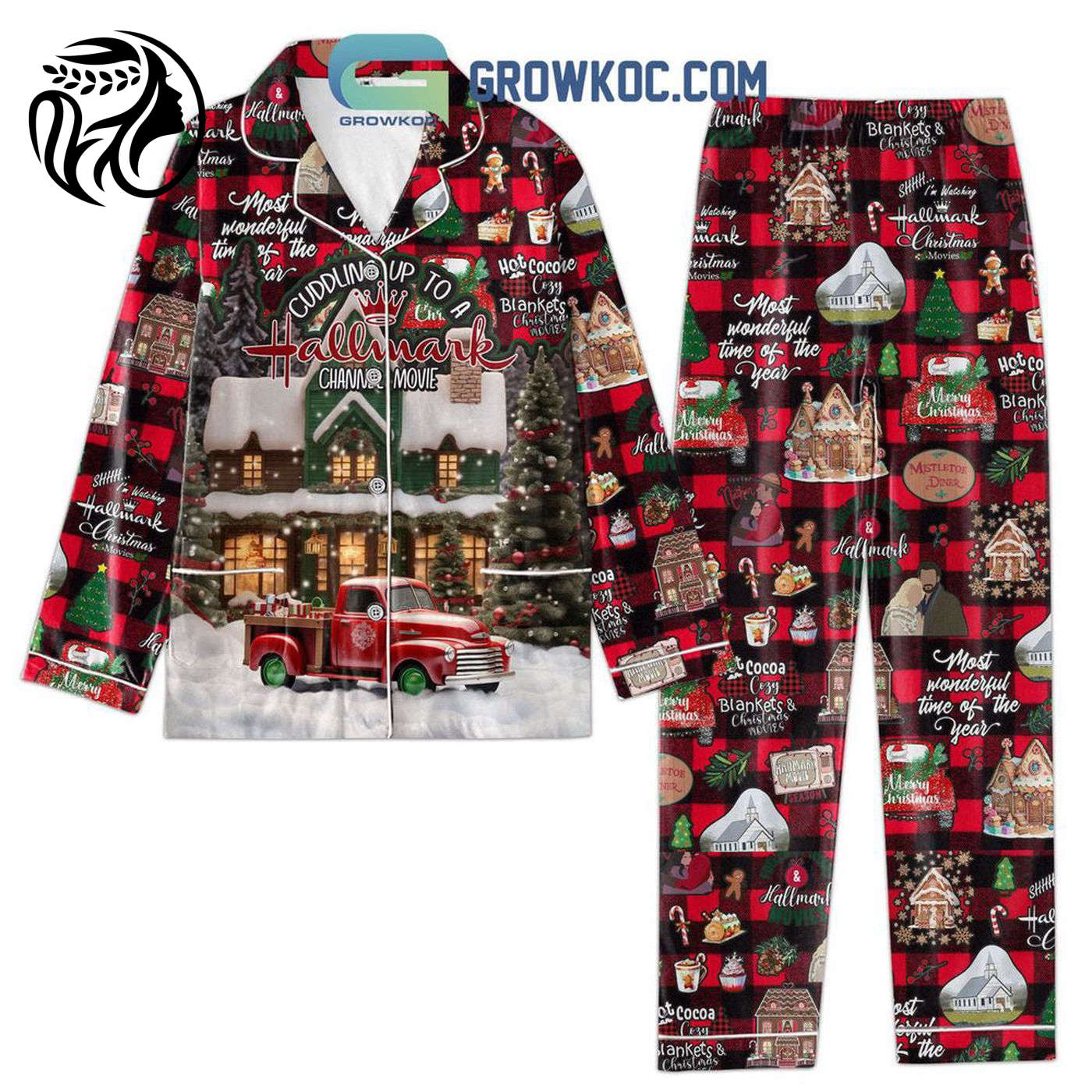 Cuddle Up in Festive Family Christmas Pajamas Set – Hallmark Channel Movie Inspired!