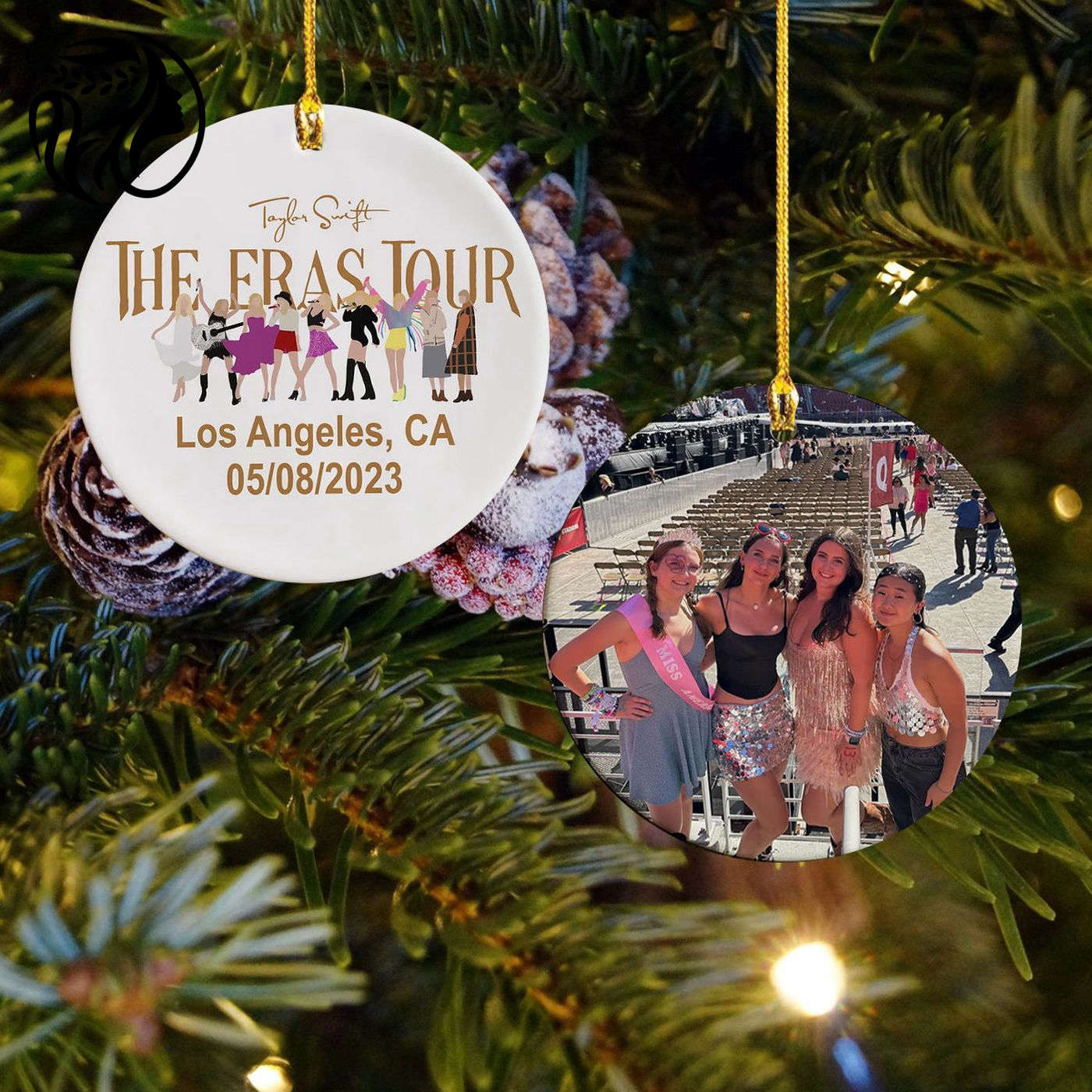 Personalized Taylor Eras Tour Christmas Ornament – Custom Ceramic Keepsake for TSwiftie Fans!