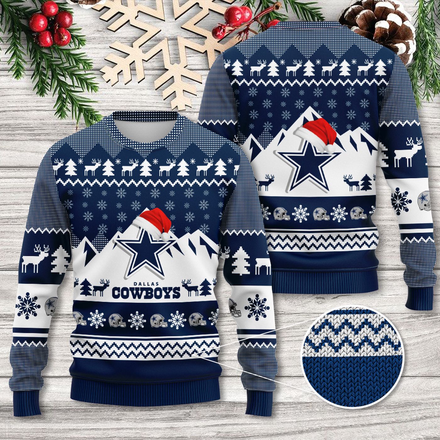 Dallas Cowboys 3D Ugly Sweater Gift – Gift for Men Women Christmas Day