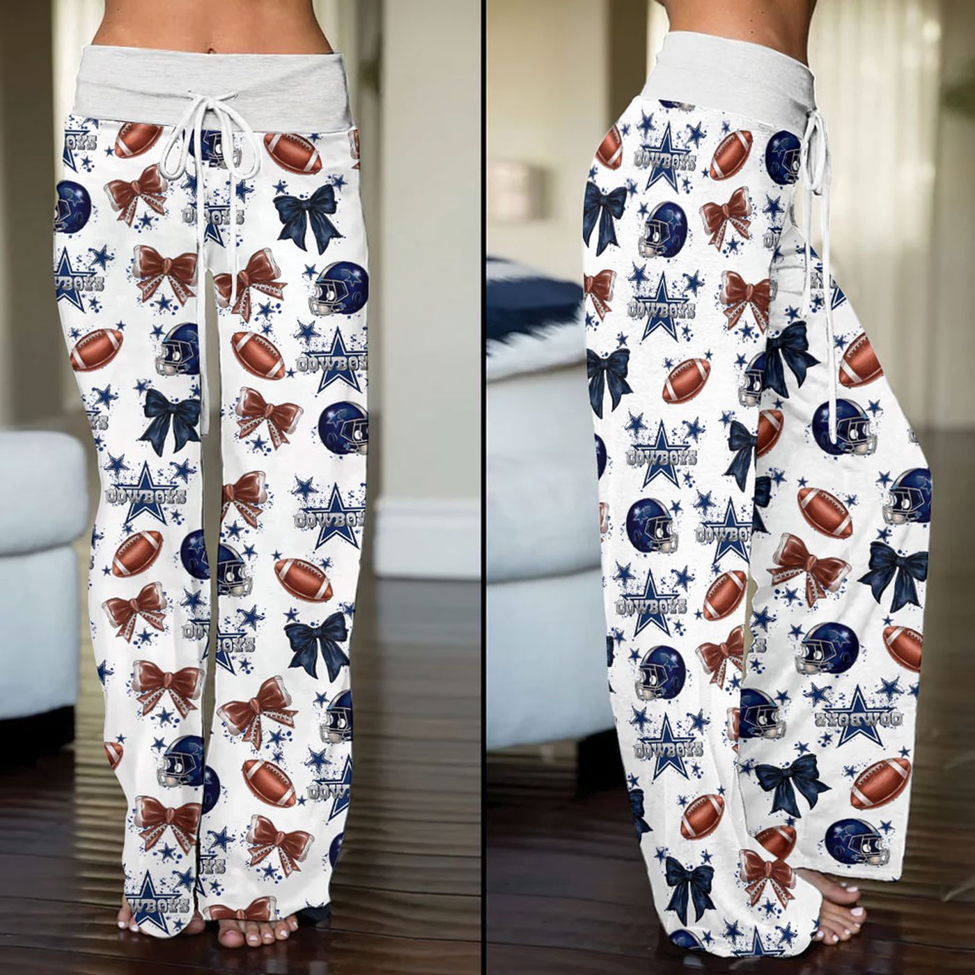 Dallas Cowboys High-Waisted Straight-Leg Trousers