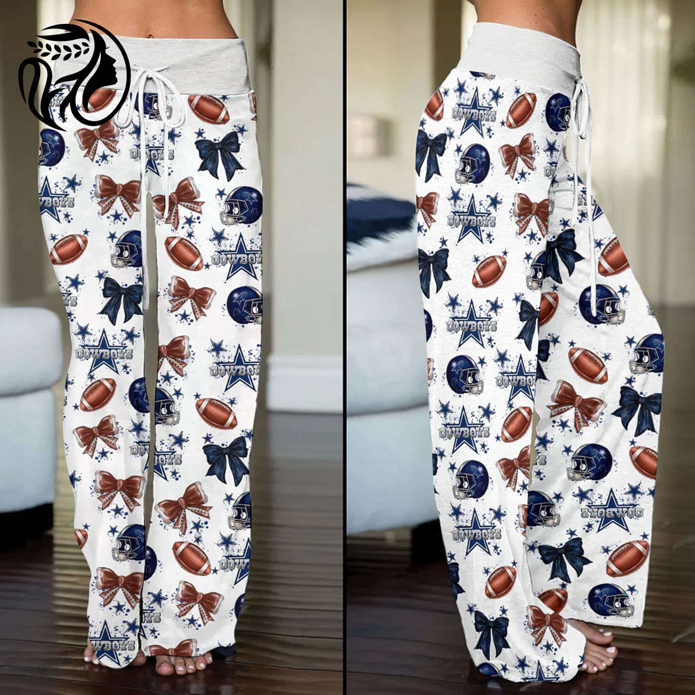 Dallas Cowboys High-Waisted Straight-Leg Trousers
