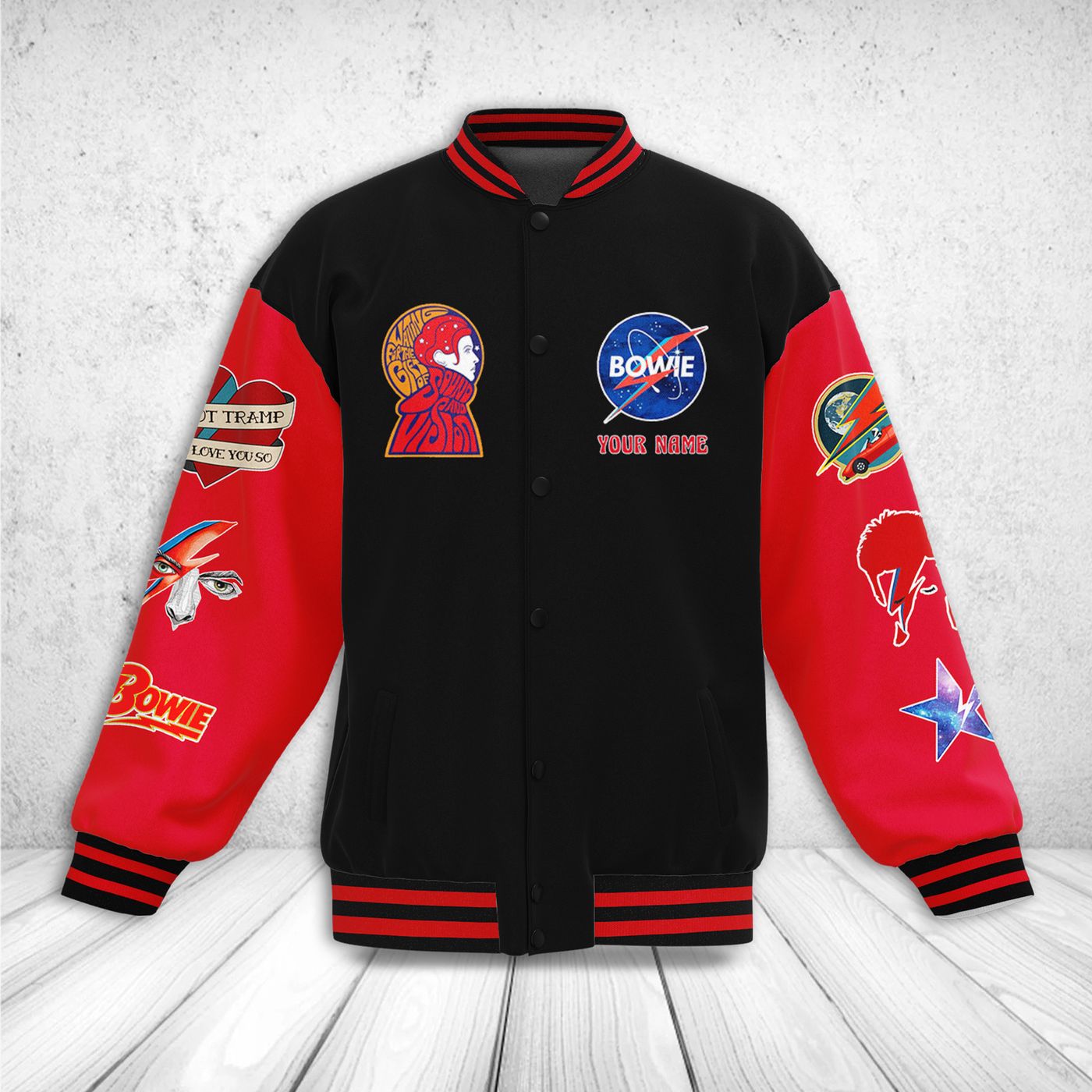 David Bowie New Premium Baseball Jacket Gift For Fan David Bowie New Premium Baseball Jacket Gift For Fan