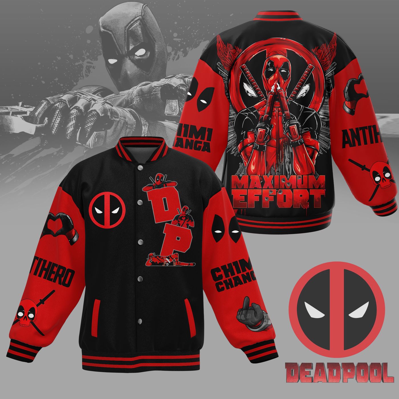 Deadpool New Premium Baseball Jacket Gift For Fan Deadpool New Premium Baseball Jacket Gift For Fan
