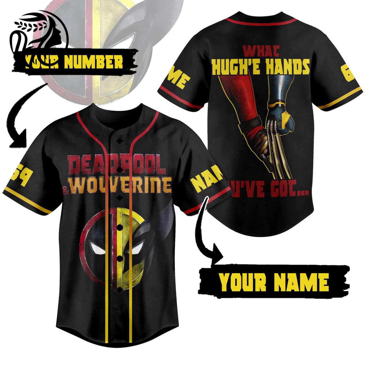 Deadpool & Wolverine Baseball Jersey For Men Women And Kids Gift