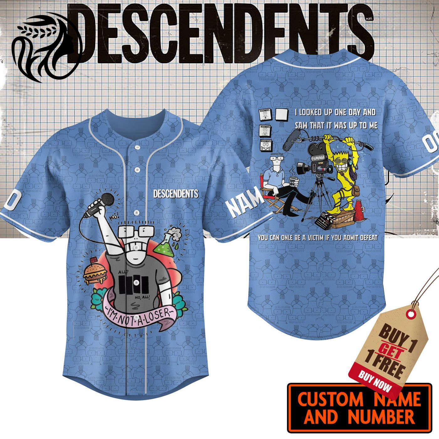 Descendents Baseball Jersey For Men Women And Kids Gift