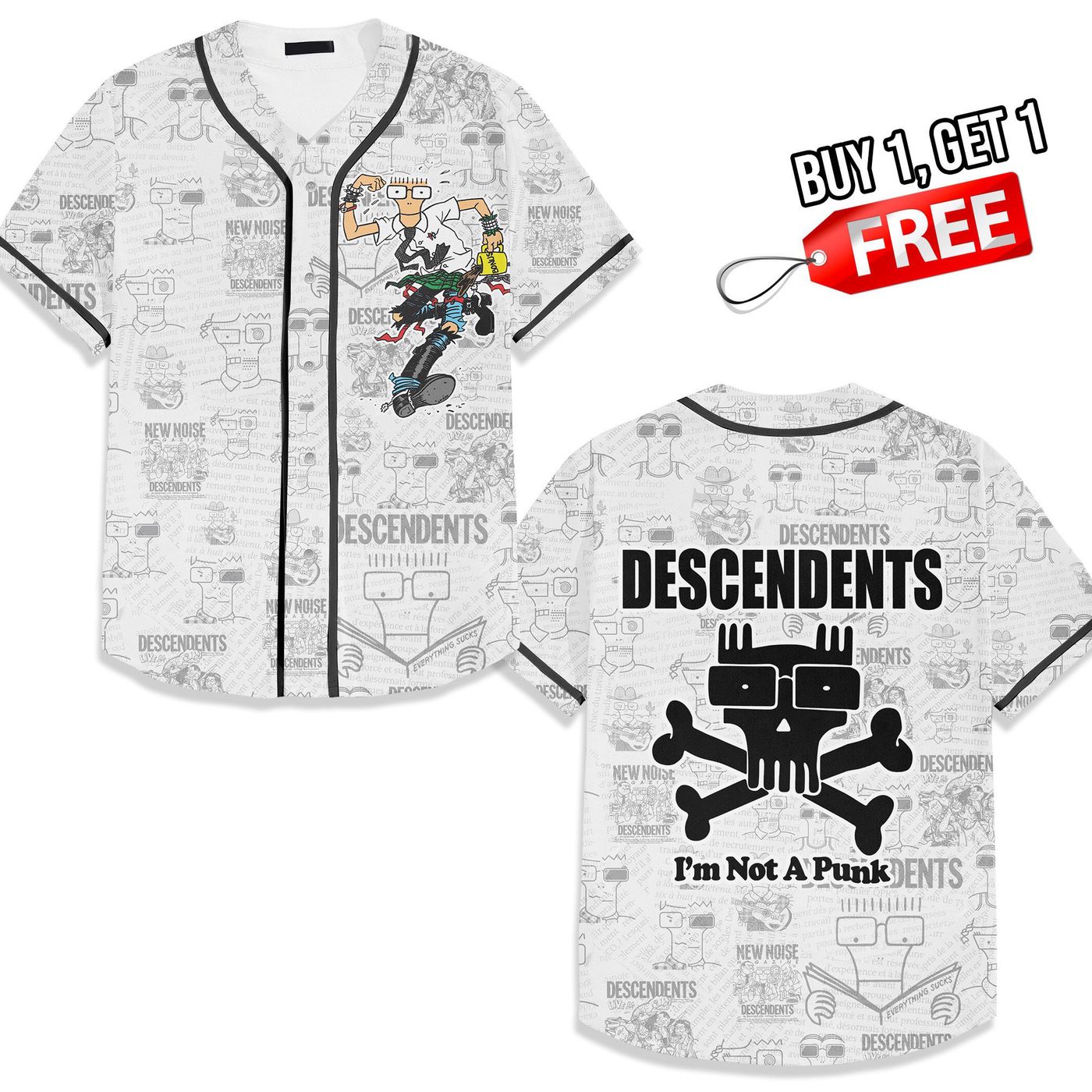 Descendents Baseball Jersey For Men Women And Kids Gift