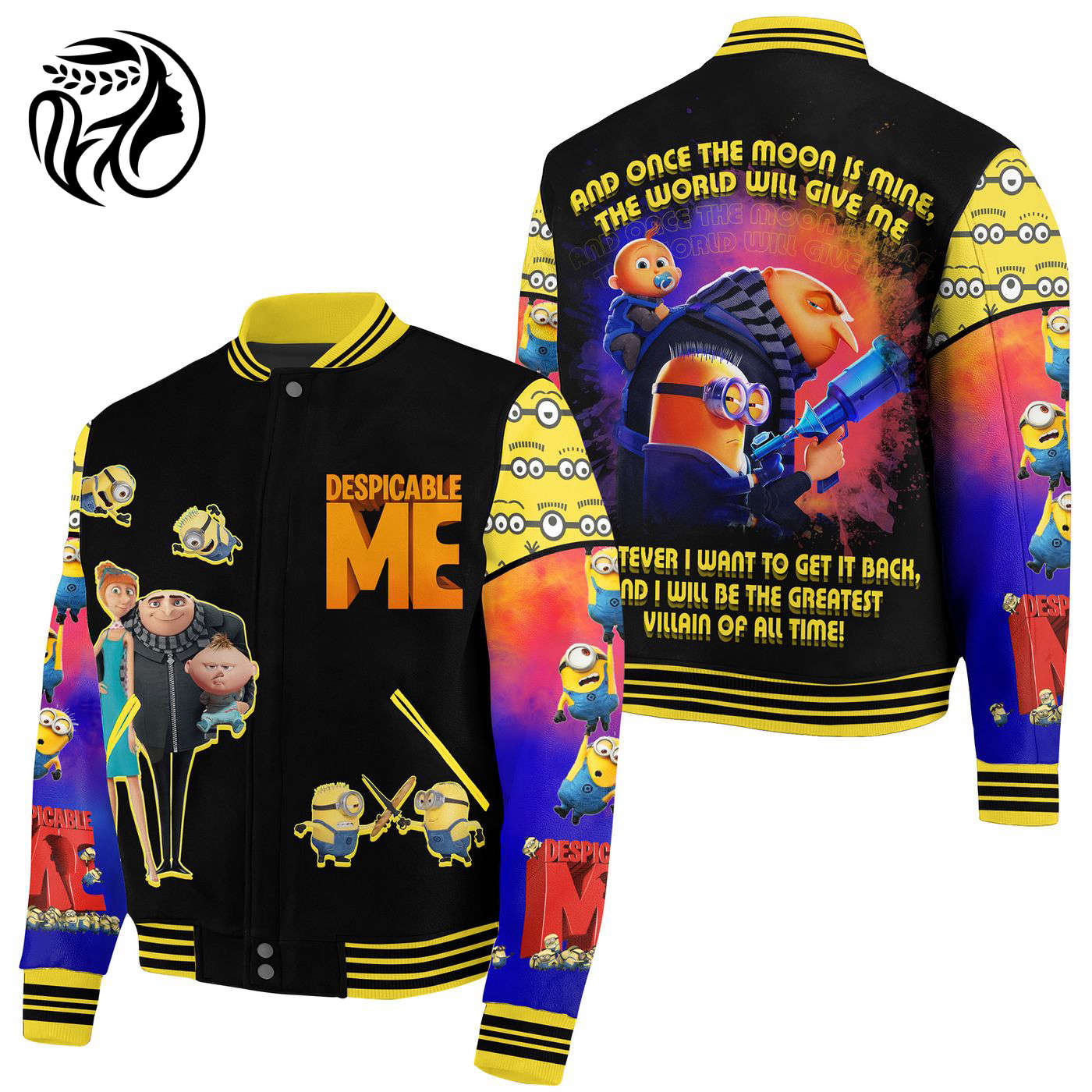Despicable Me Minions New Premium Baseball Jacket Gift For Fan