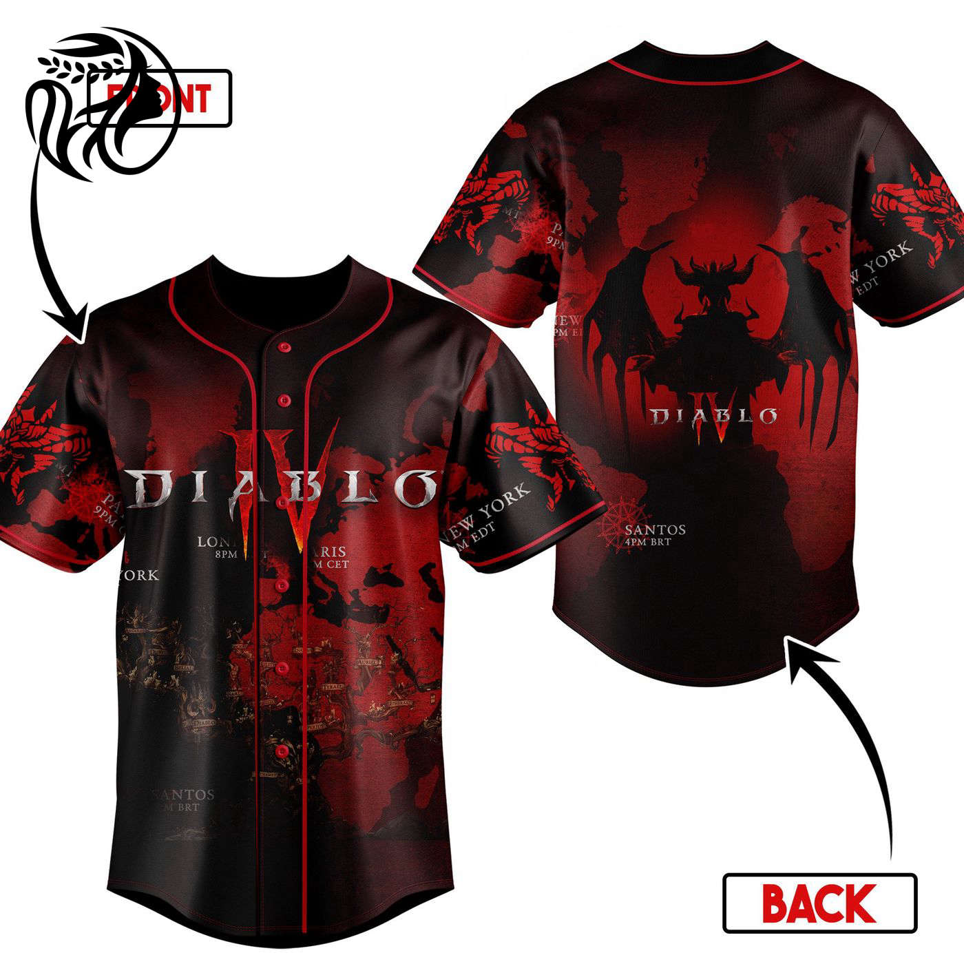 Diablo Baseball Jersey For Men Women And Kids Gift