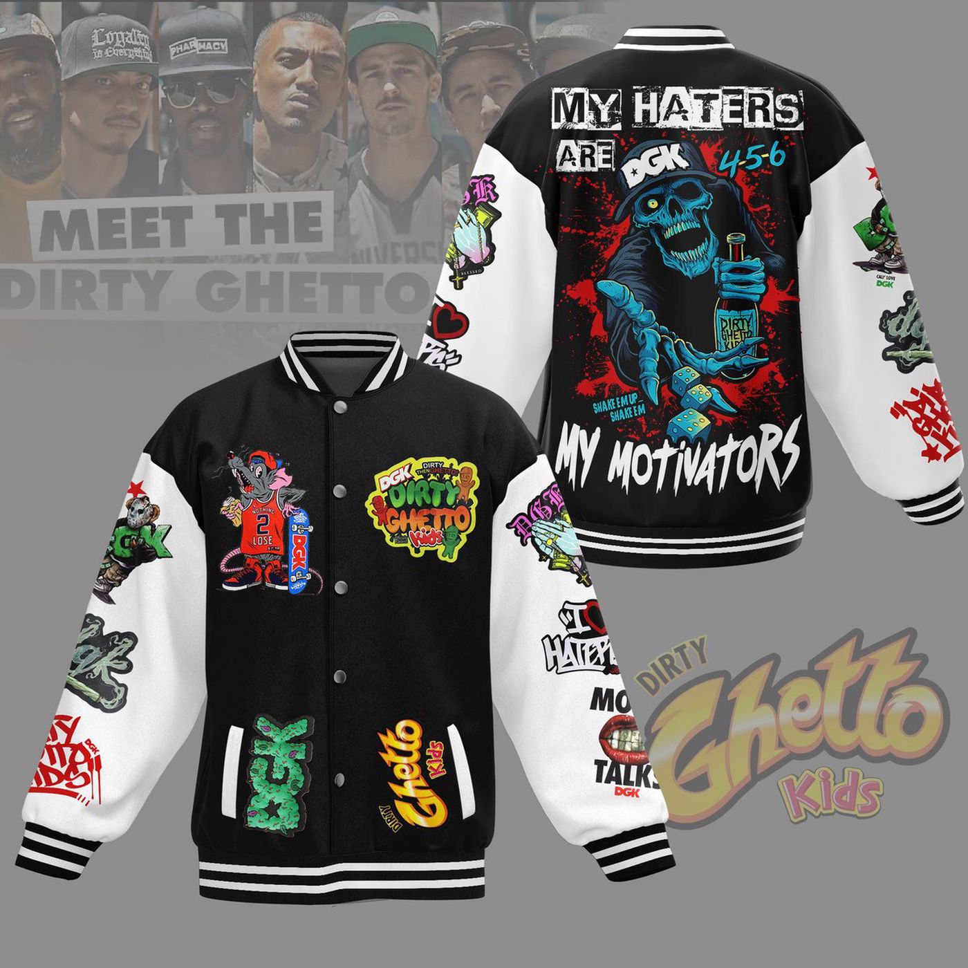 Dirty Ghetto Kids New Premium Baseball Jacket Gift For Fan Dirty Ghetto Kids New Premium Baseball Jacket Gift For Fan