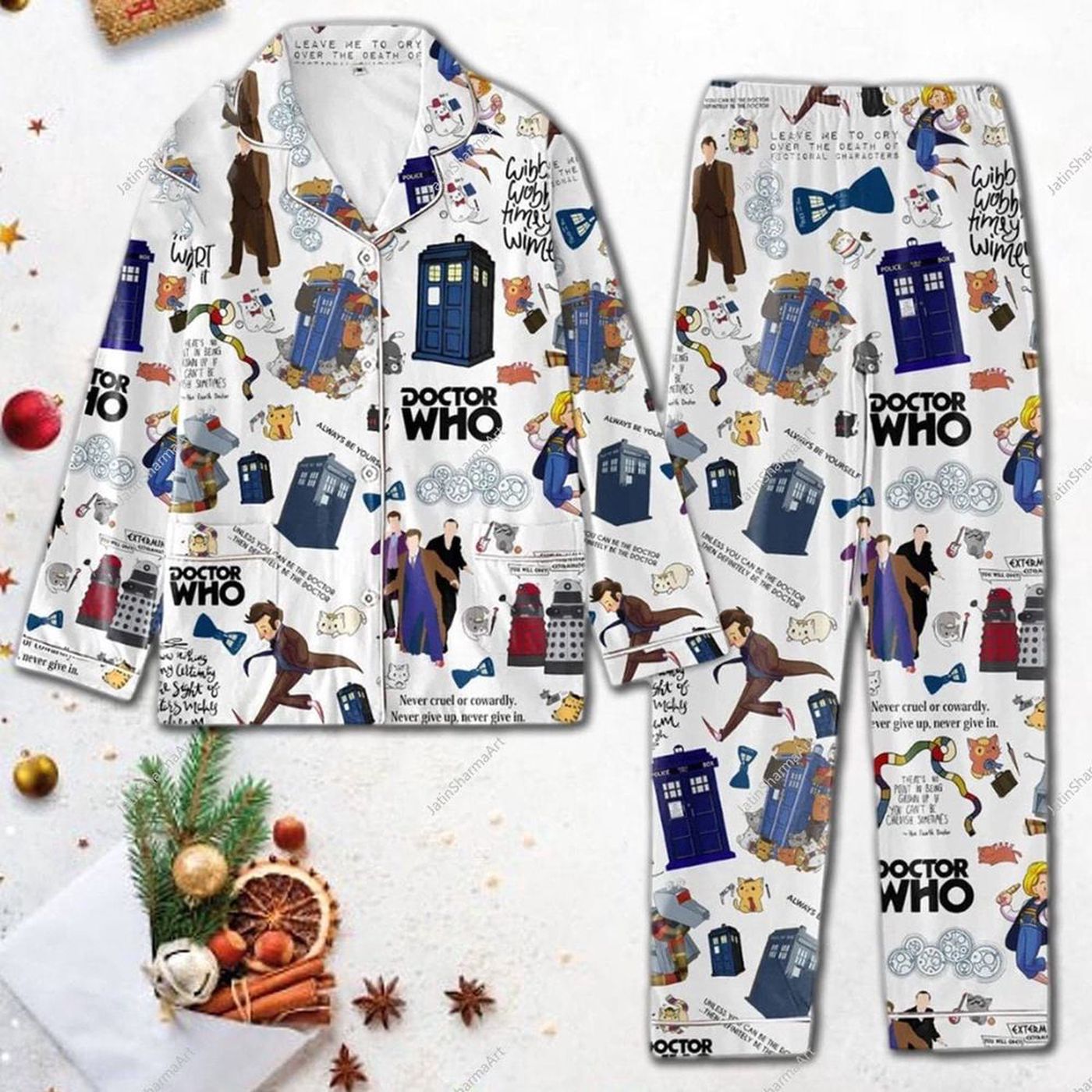 Stylish Doctor Who Women s Pajamas Set for Movie Nights – Shop Now!