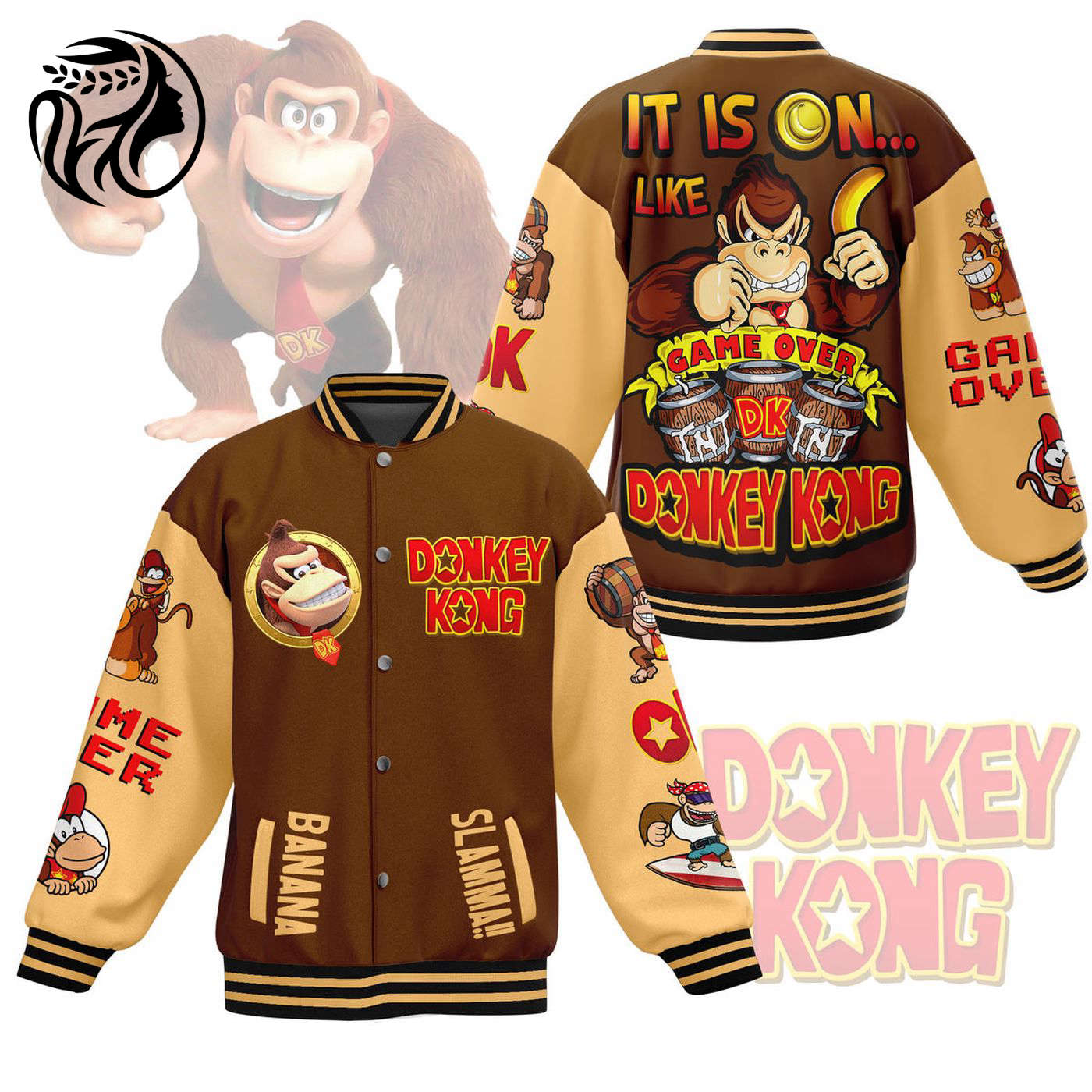 Donkey Kong New Premium Baseball Jacket Gift For Fan