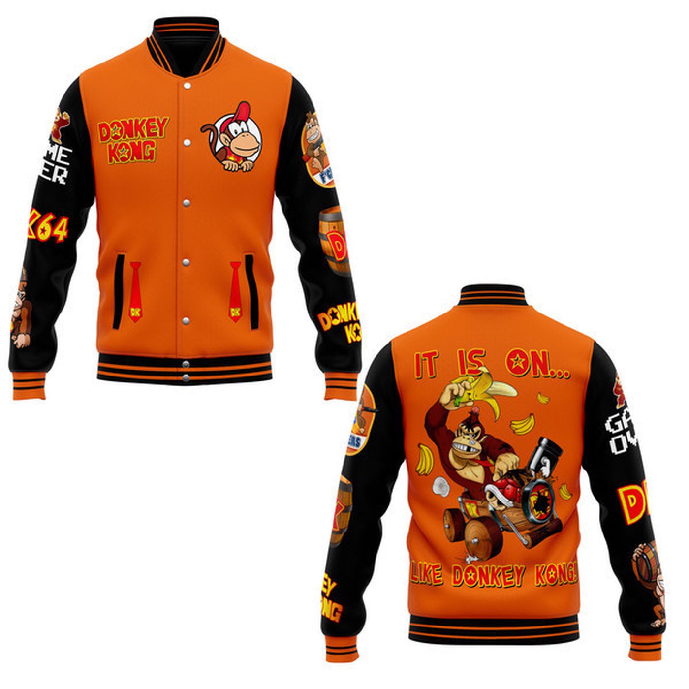 Donkey Kong New Premium Baseball Jacket Gift For Fan