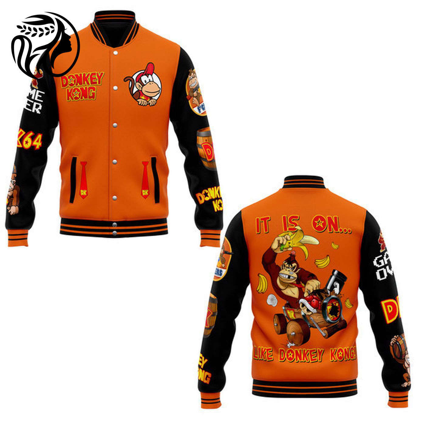Donkey Kong New Premium Baseball Jacket Gift For Fan