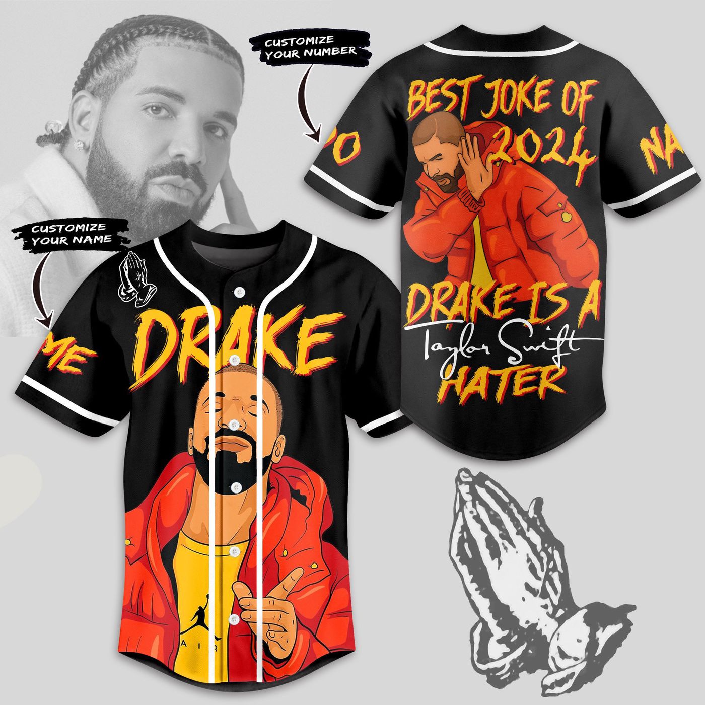 Drake Baseball Jersey For Men Women And Kids Gift