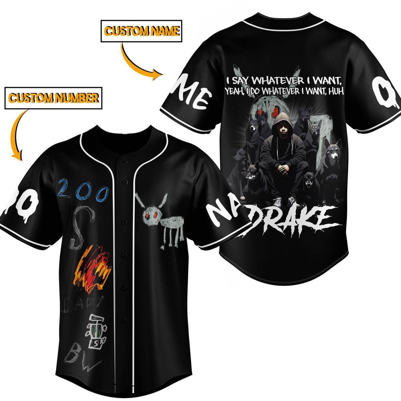 Drake Baseball Jersey For Men Women And Kids Gift