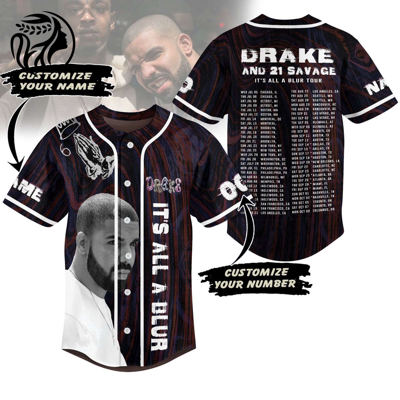 Drake Baseball Jersey For Men Women And Kids Gift