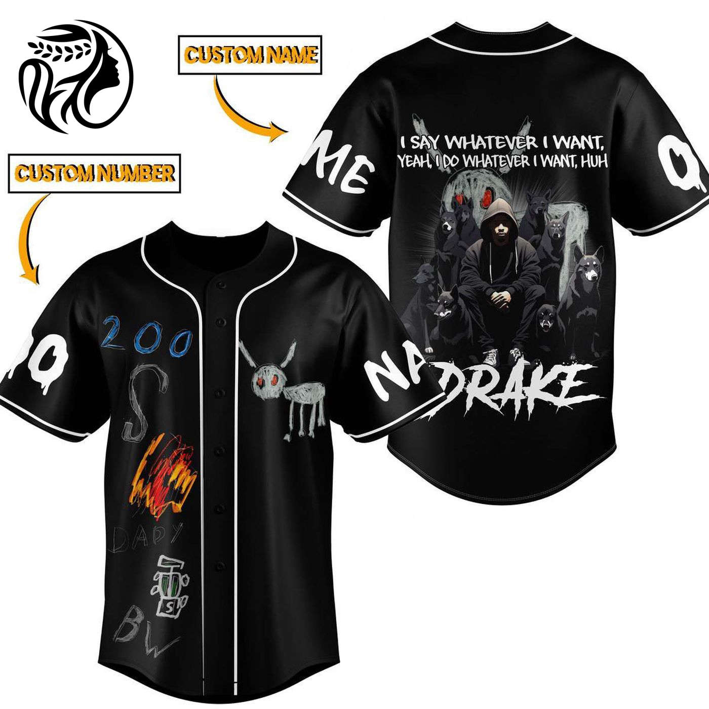 Drake Baseball Jersey For Men Women And Kids Gift