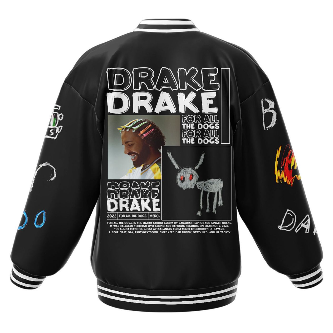 Drake New Premium Baseball Jacket Gift For Fan Drake New Premium Baseball Jacket Gift For Fan