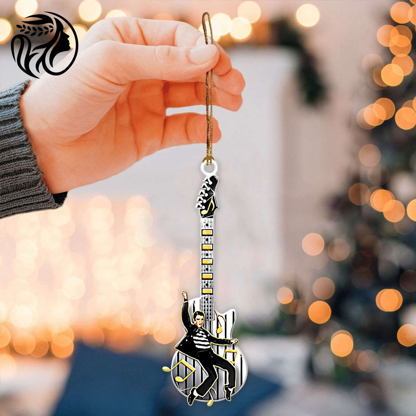 Elvis Presley 2-Side Printed Acrylic Ornament  - Gift for Christmas Day