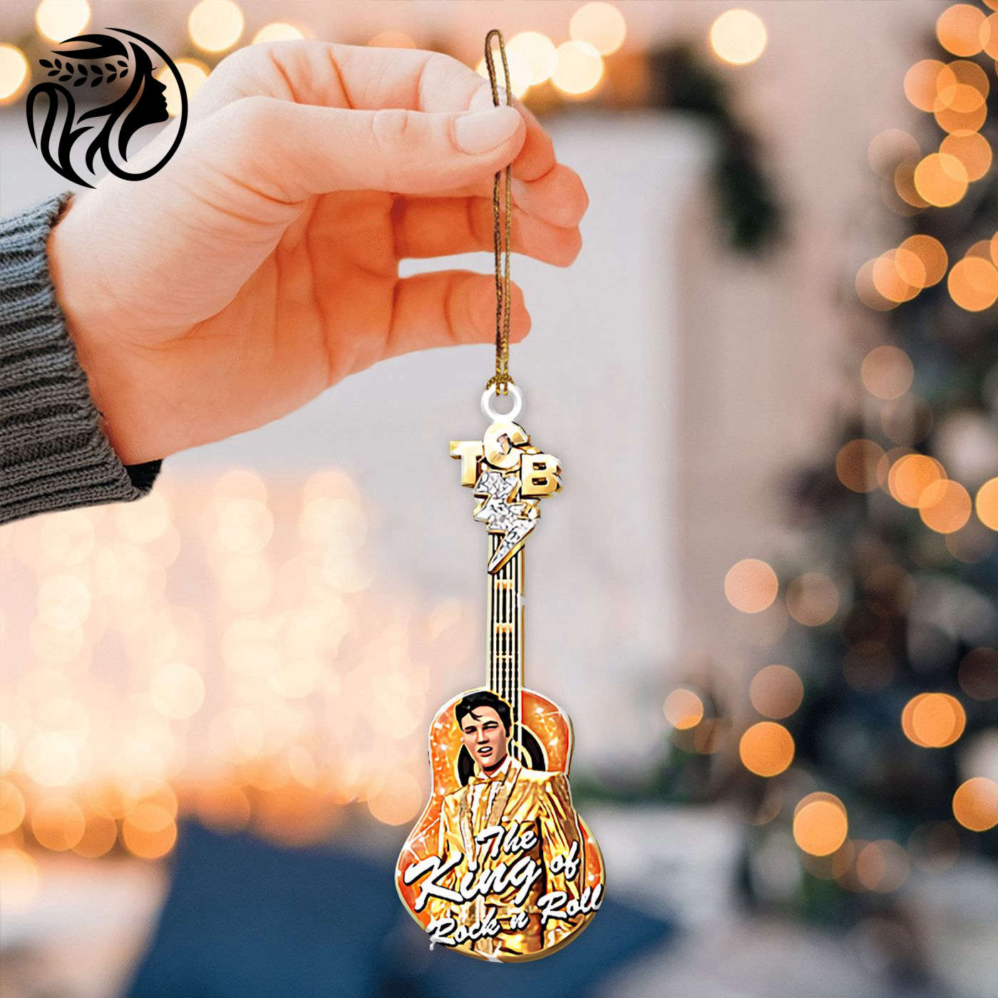 Elvis Presley 2-Side Printed Acrylic Ornament  - Gift for Christmas Day