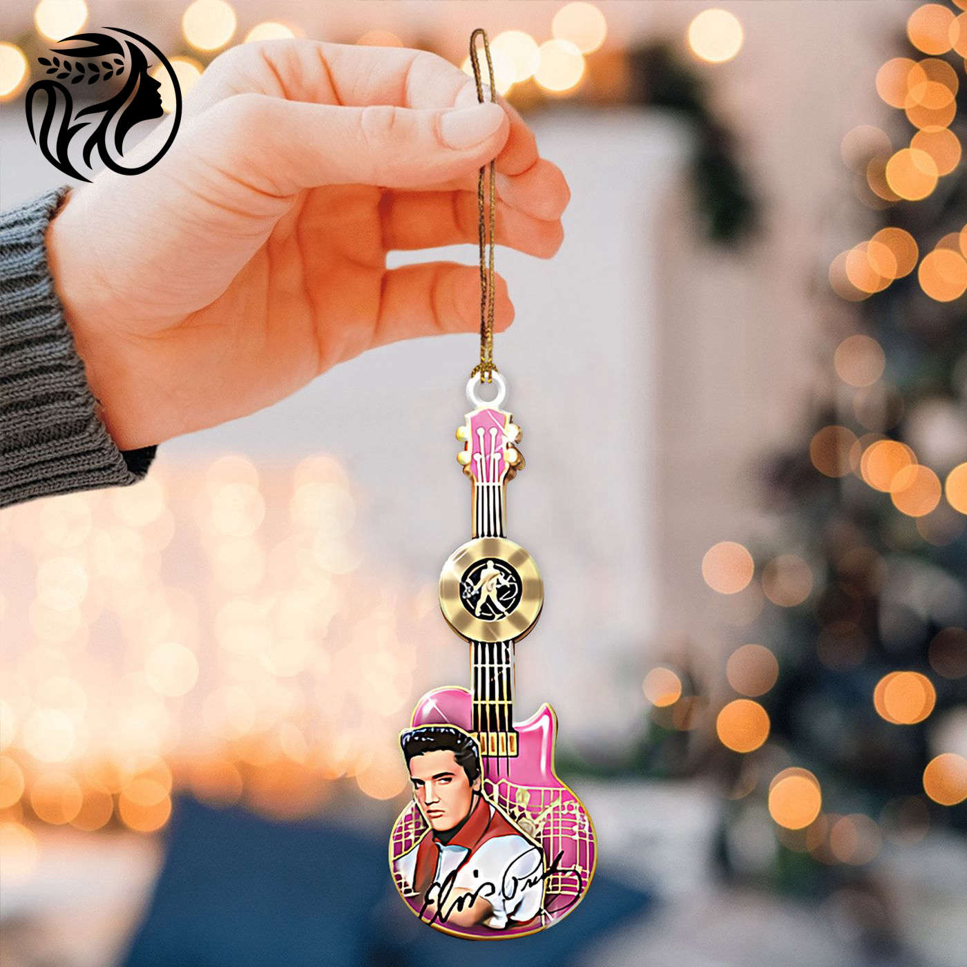 Elvis Presley 2-Side Printed Acrylic Ornament  - Gift for Christmas Day