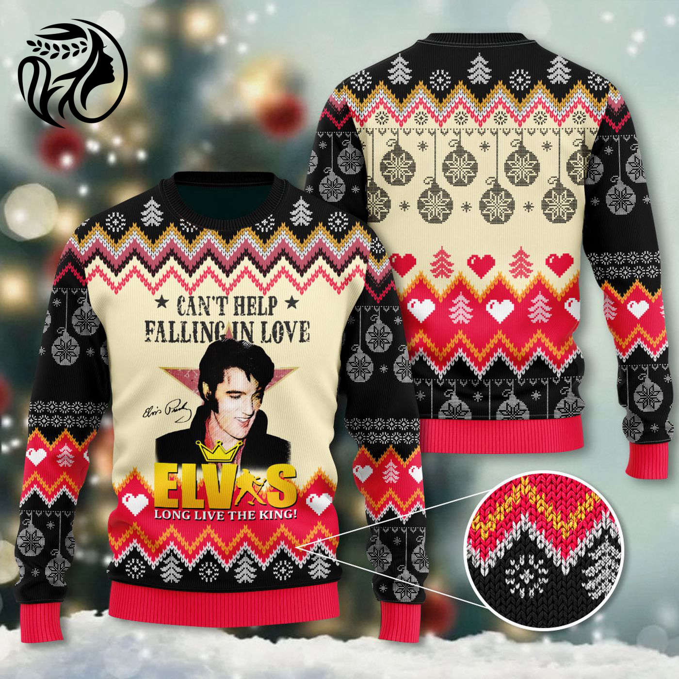 Elvis Presley 3D Ugly Sweater Gift – Gift for Men Women Christmas Day – Gift for Men Women Christmas Day