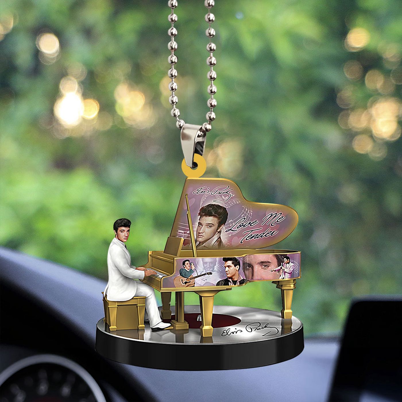 Elvis Presley Custom Shape-sided Acrylic Car Ornament