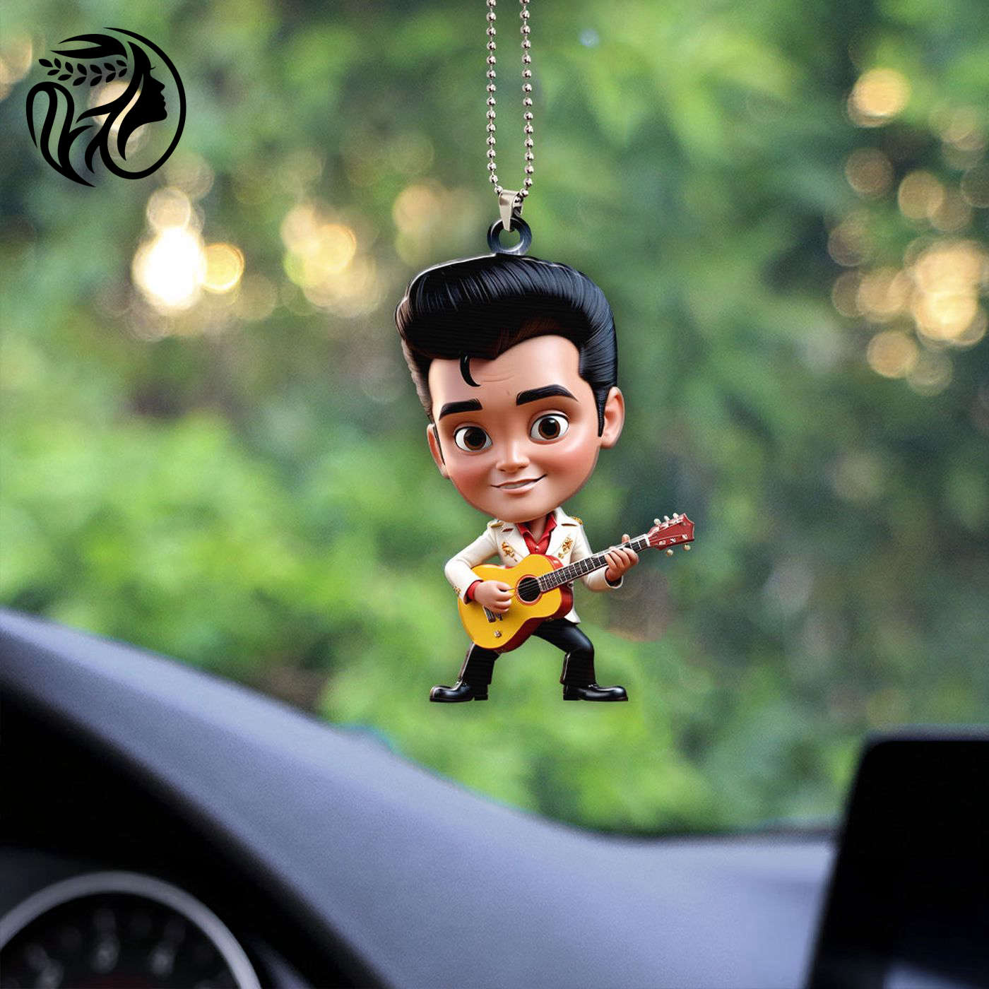 Elvis Presley Custom Shape 1-sided Acrylic Car Ornament Gift.2