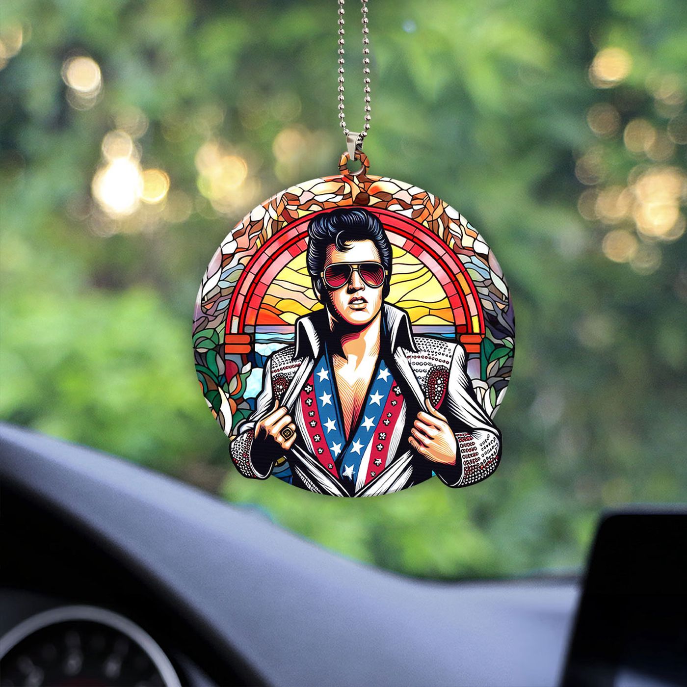 Elvis Presley Custom Shape 1-sided Acrylic Car Ornament