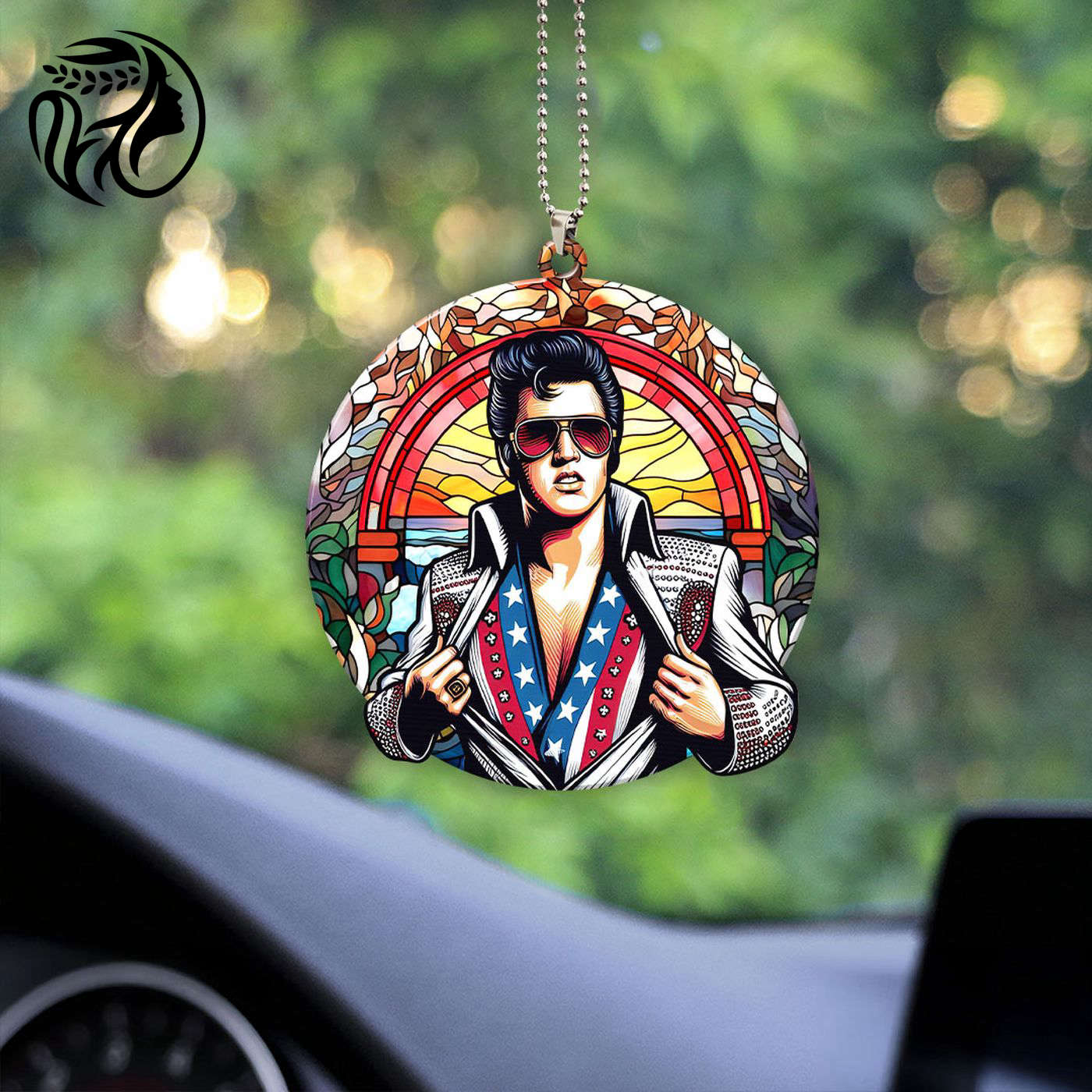 Elvis Presley Custom Shape 1-sided Acrylic Car Ornament