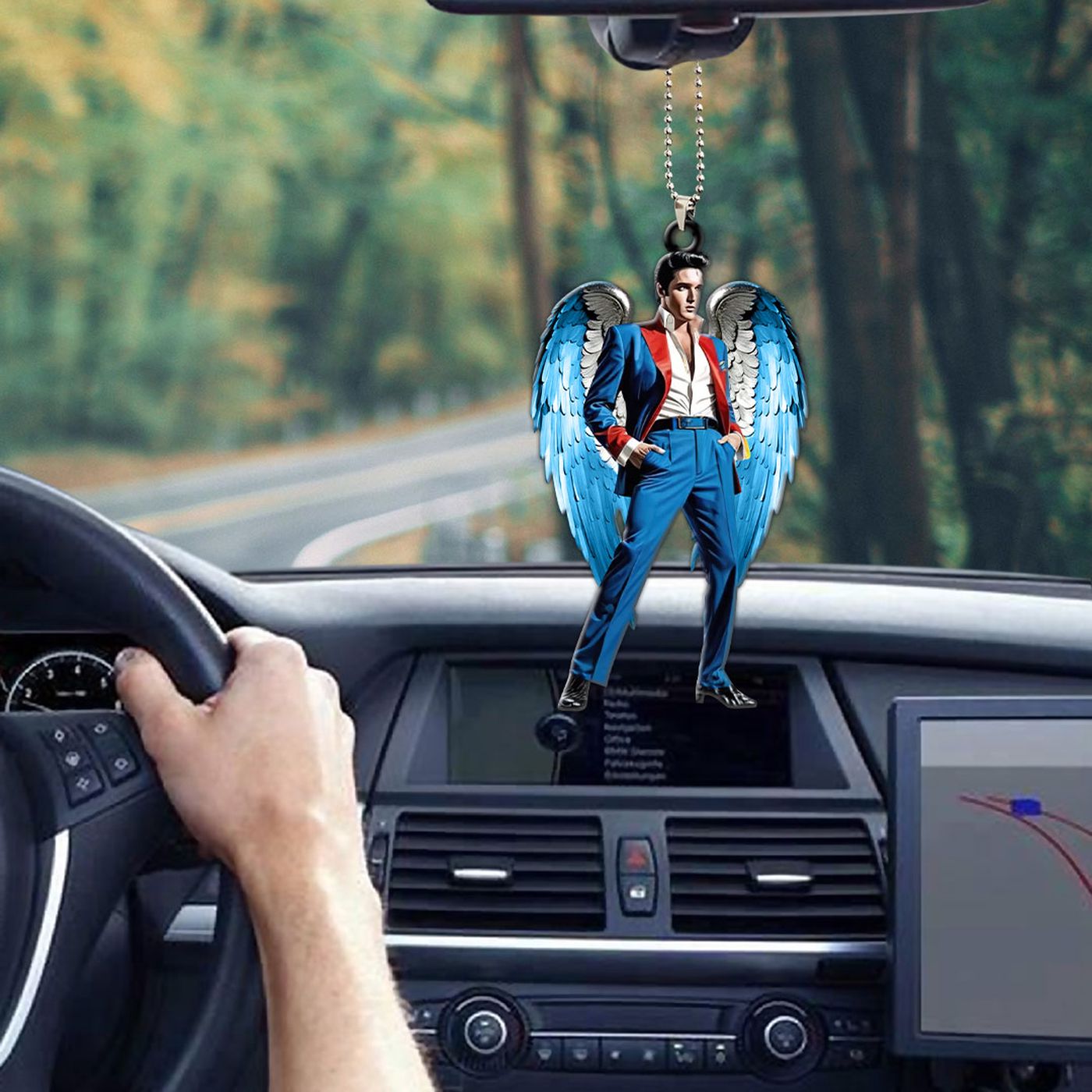 Elvis Presley Custom Shape 1-sided Acrylic Car Ornament