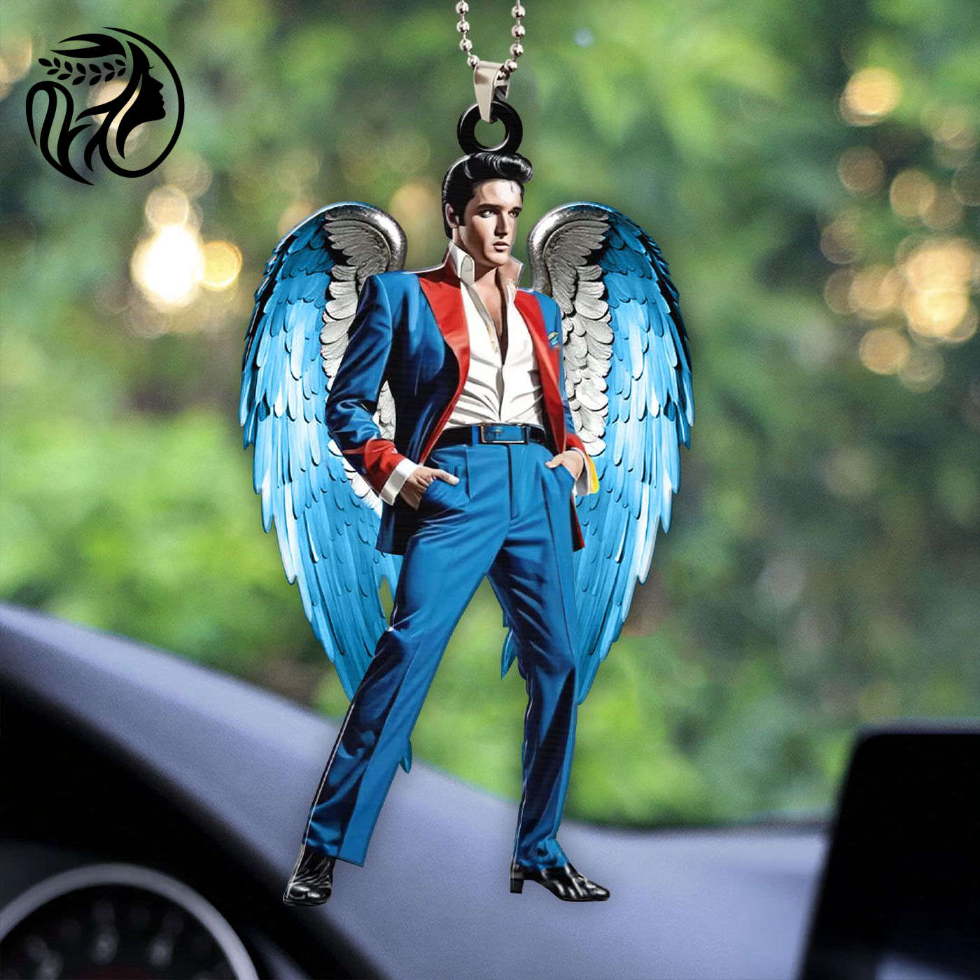 Elvis Presley Custom Shape 1-sided Acrylic Car Ornament