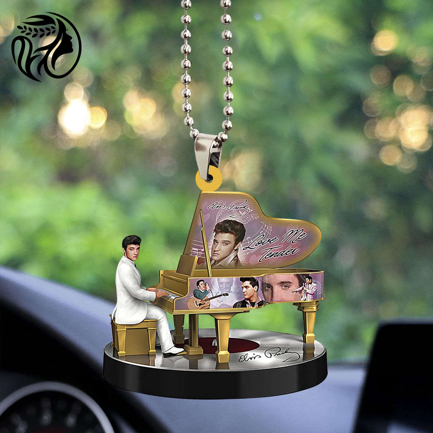 Elvis Presley Custom Shape-sided Acrylic Car Ornament