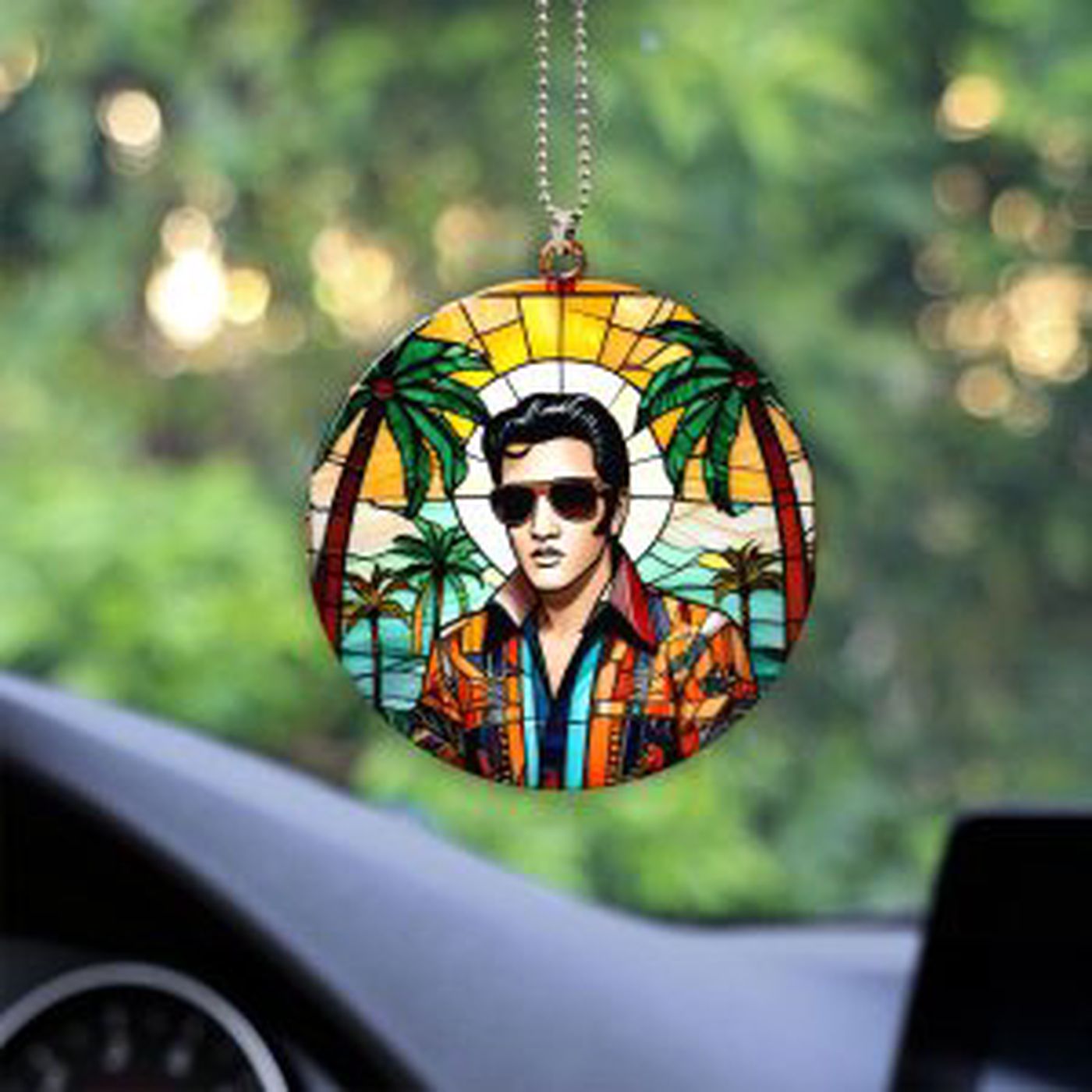 Elvis Presley Custom Shape-sided Acrylic Car OrnamentGift Elvis Presley Custom Shape-sided Acrylic Car OrnamentGift