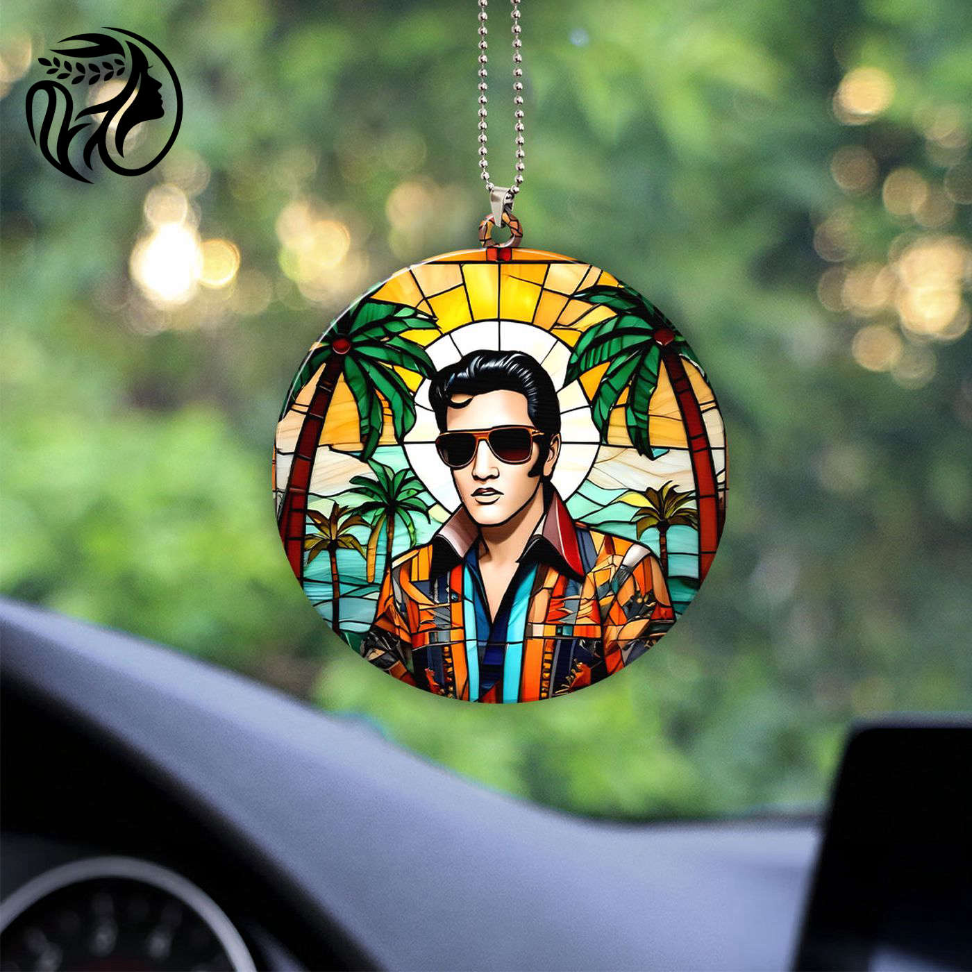 Elvis Presley Custom Shape-sided Acrylic Car OrnamentGift