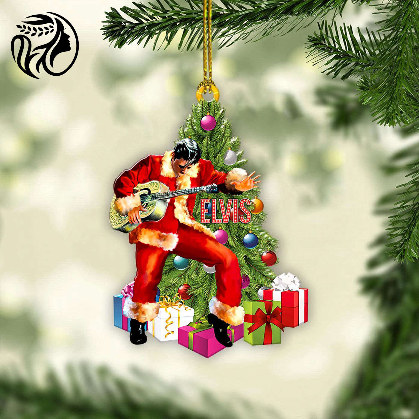 Elvis Presley Custom Shape 1-sided Acrylic Ornament Gift