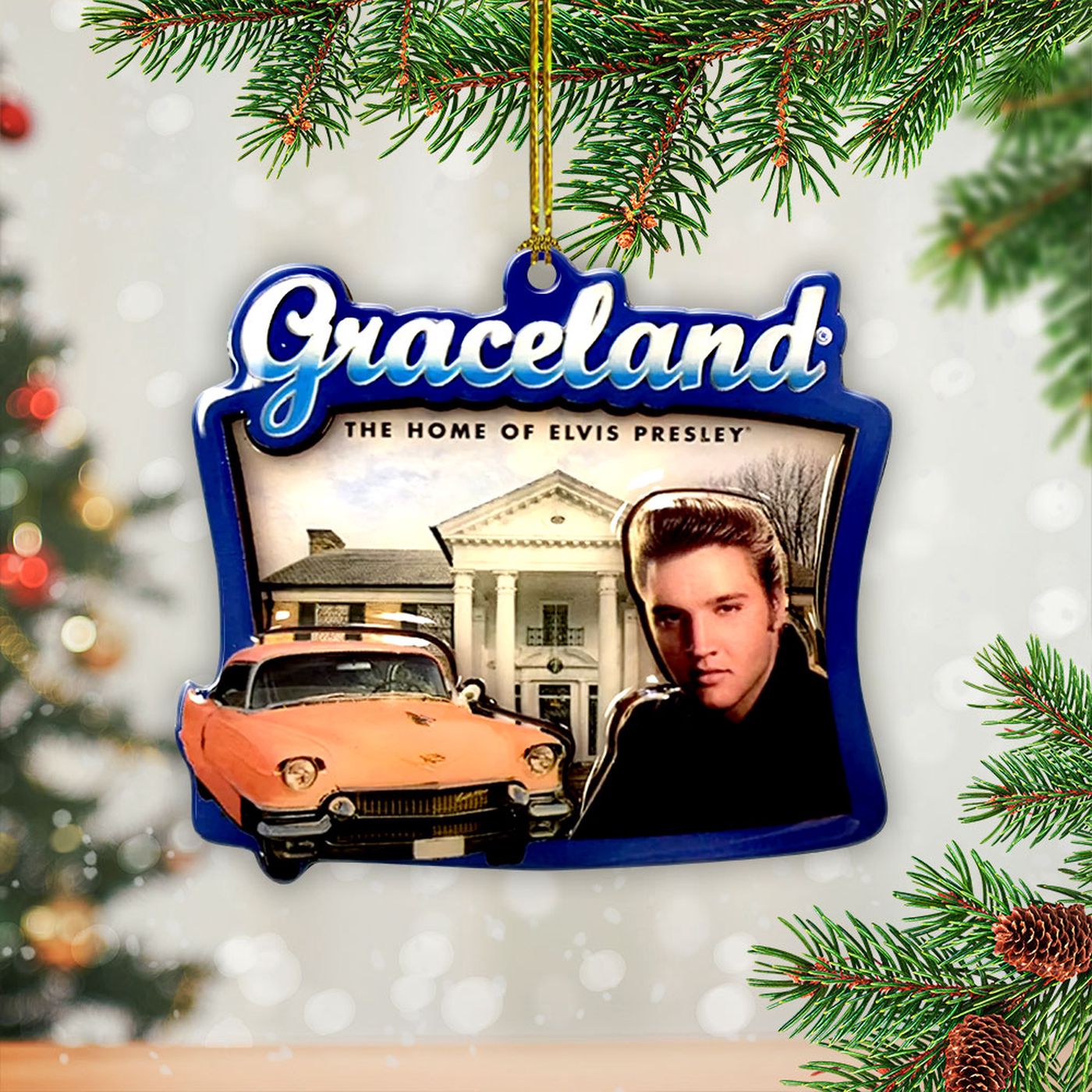 Elvis Presley Custom Shape 1-sided Acrylic Ornament Gift