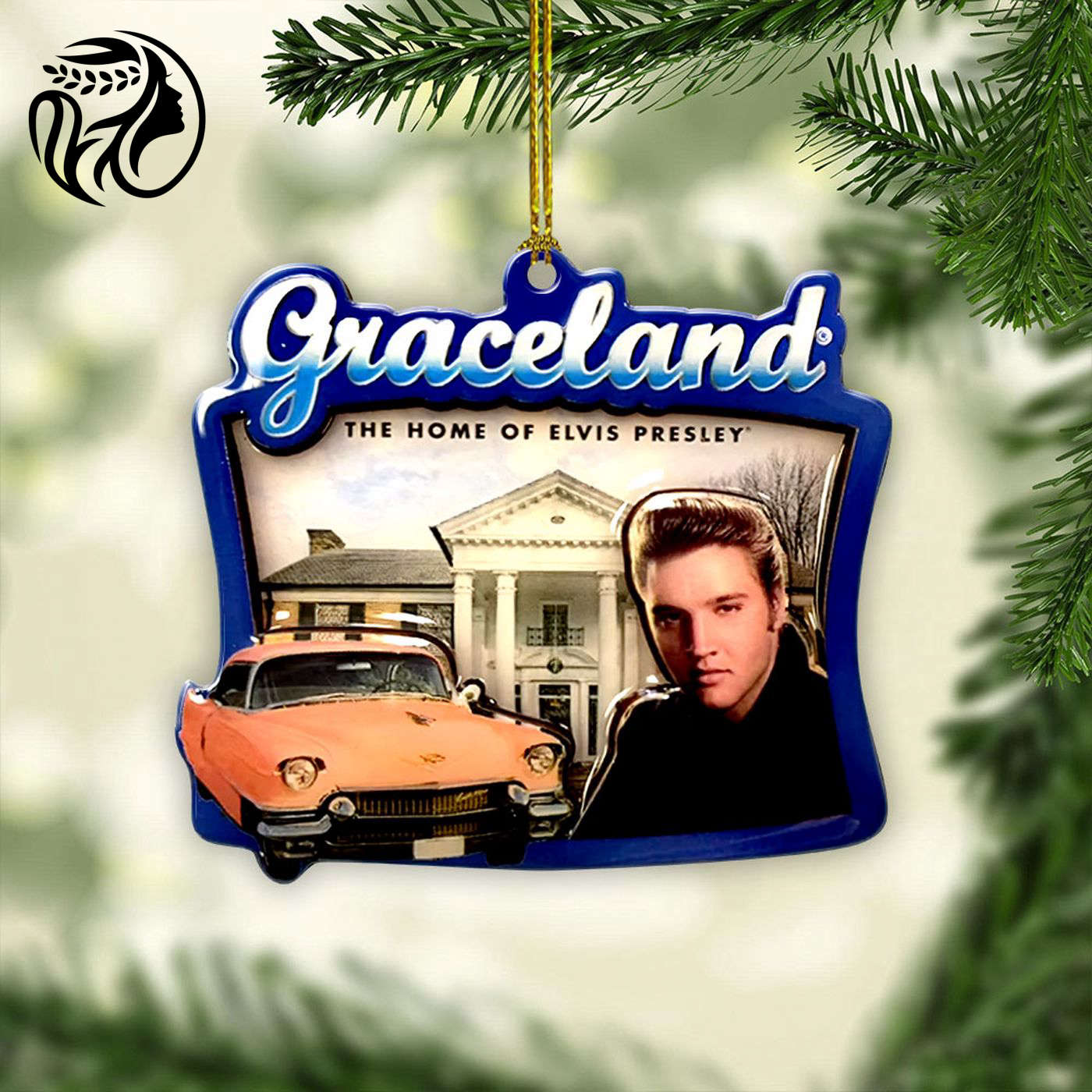 Elvis Presley Custom Shape 1-sided Acrylic Ornament Gift
