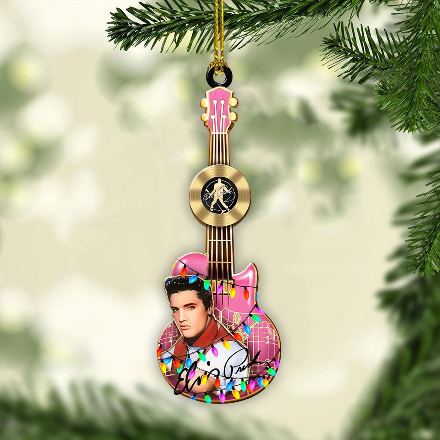 Elvis Presley Custom Shape 1-sided Acrylic Ornament Gift