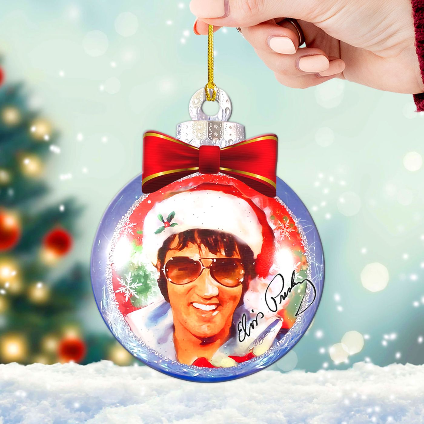 Elvis Presley Custom Shape 1-sided Acrylic Ornament Gift