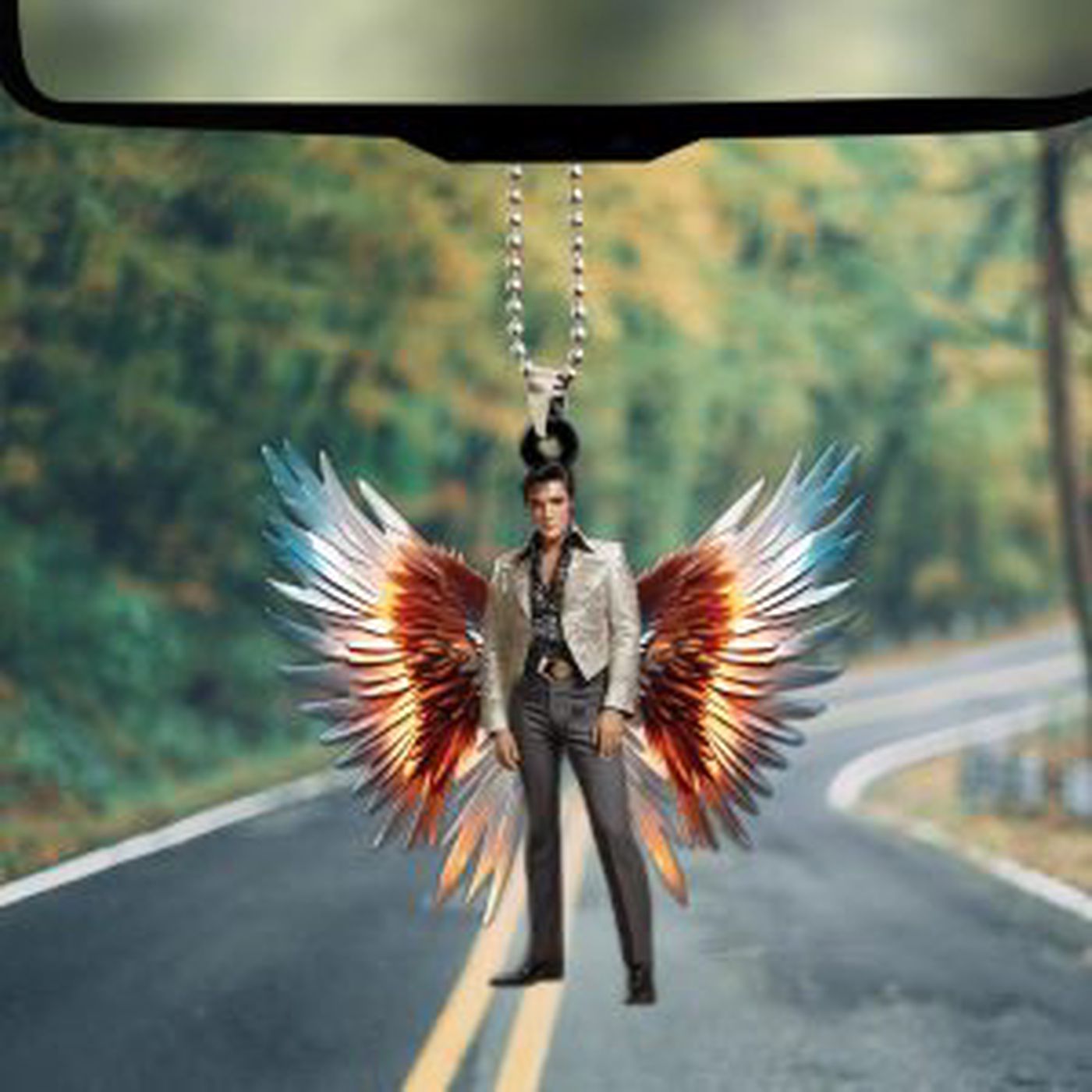 Elvis Presley Custom Shape-sided Acrylic Car Ornament Gift Elvis Presley Custom Shape-sided Acrylic Car Ornament Gift