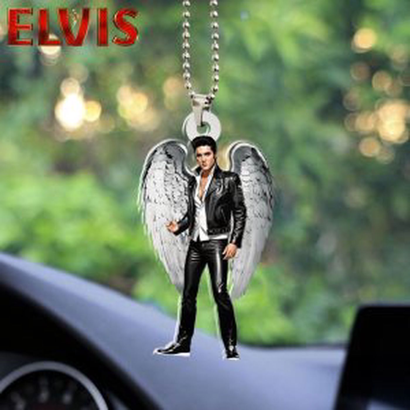 Elvis Presley Custom Shape 2-sided Acrylic Car Ornament Gift