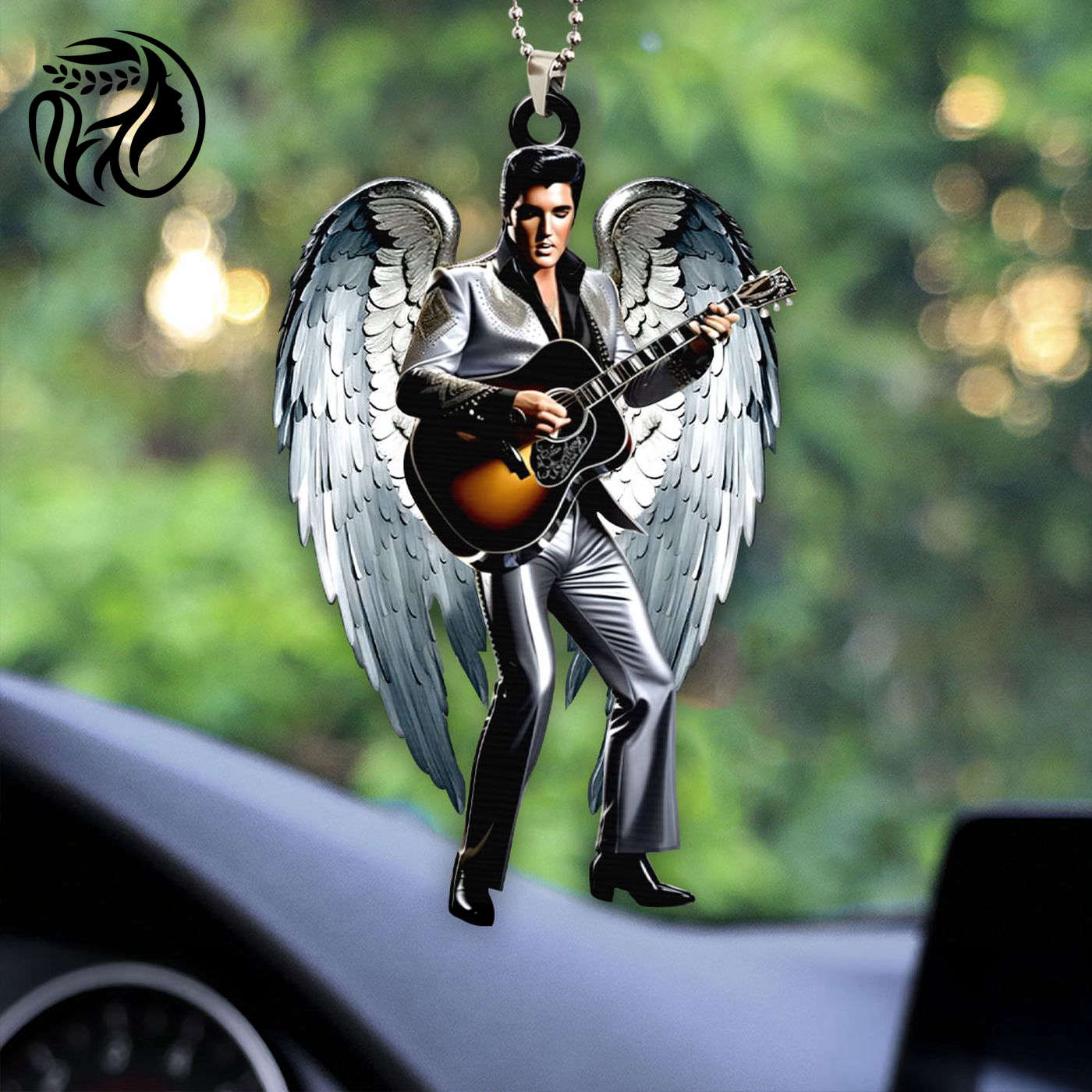 Elvis Presley Custom Shape 2-sided Acrylic Car Ornament Gift
