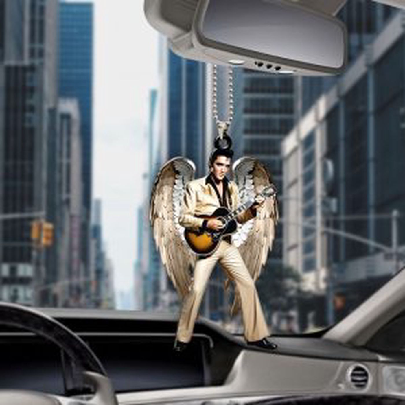 Elvis Presley Custom Shape 2-sided Acrylic Car Ornament