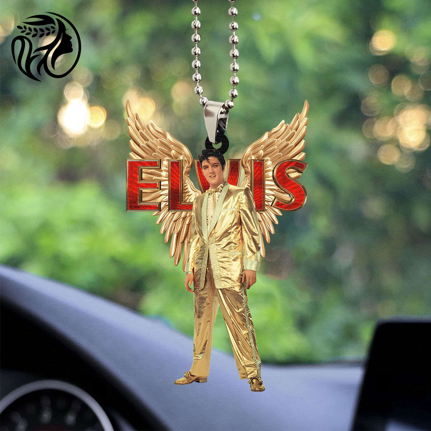 Elvis Presley Custom Shape 2-sided Acrylic Car Ornament