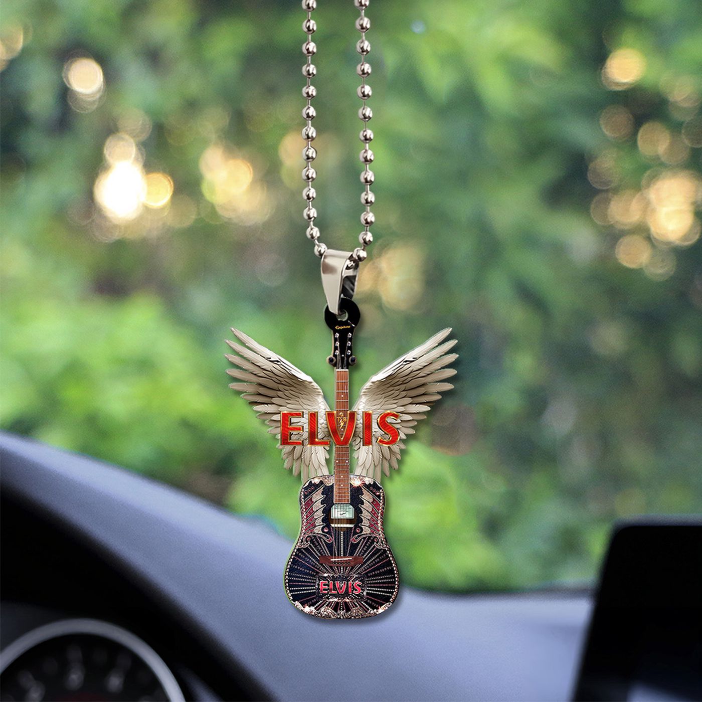 Elvis Presley Custom Shape 2-sided Acrylic Car Ornament Gift
