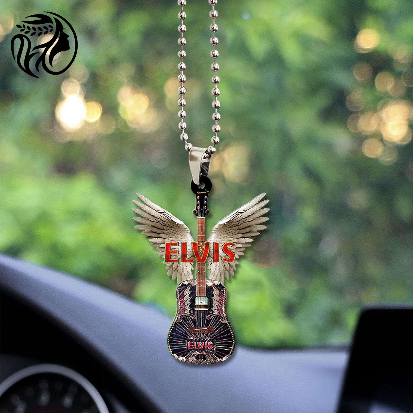 Elvis Presley Custom Shape 2-sided Acrylic Car Ornament Gift