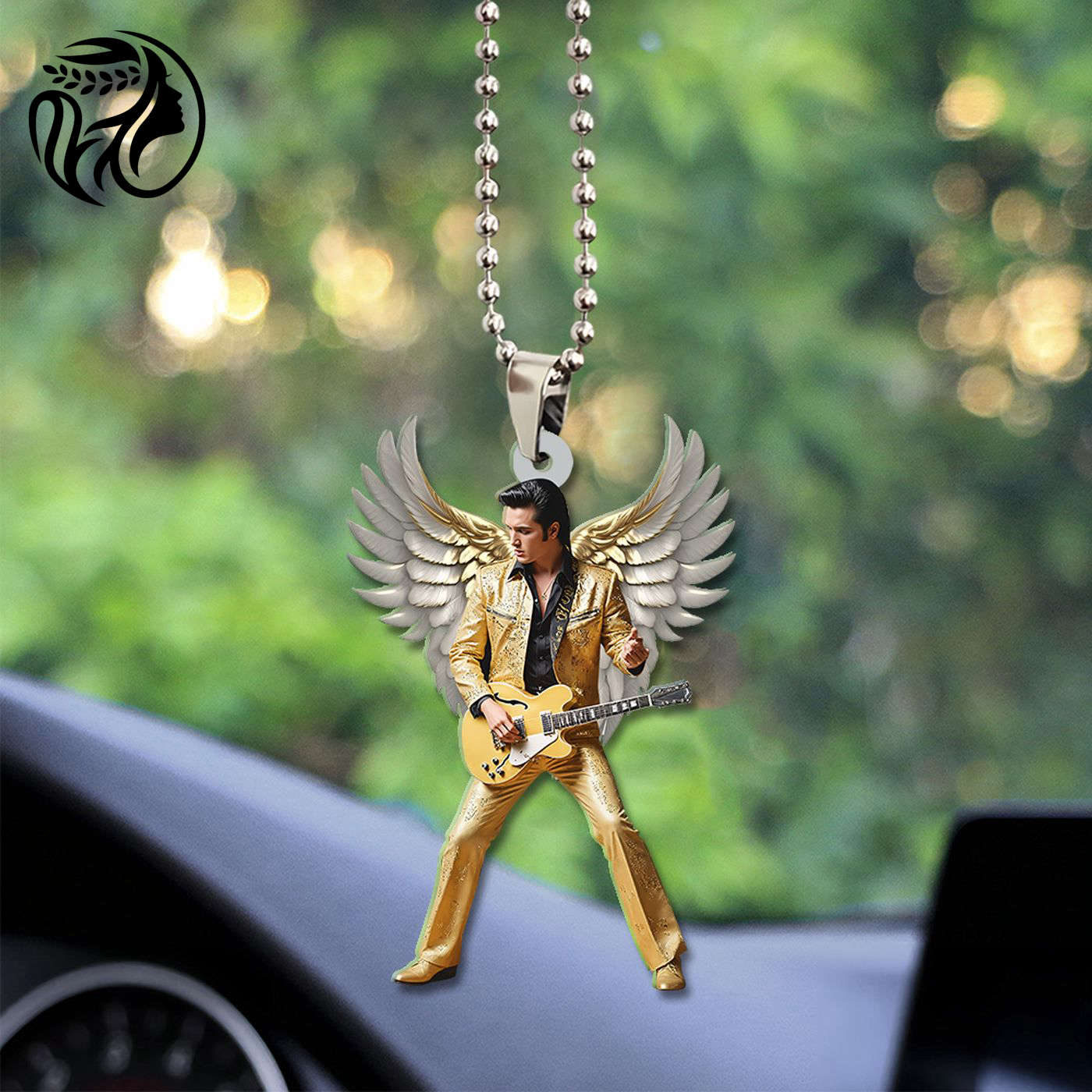 Elvis Presley Custom Shape 2-sided Acrylic Car Ornament